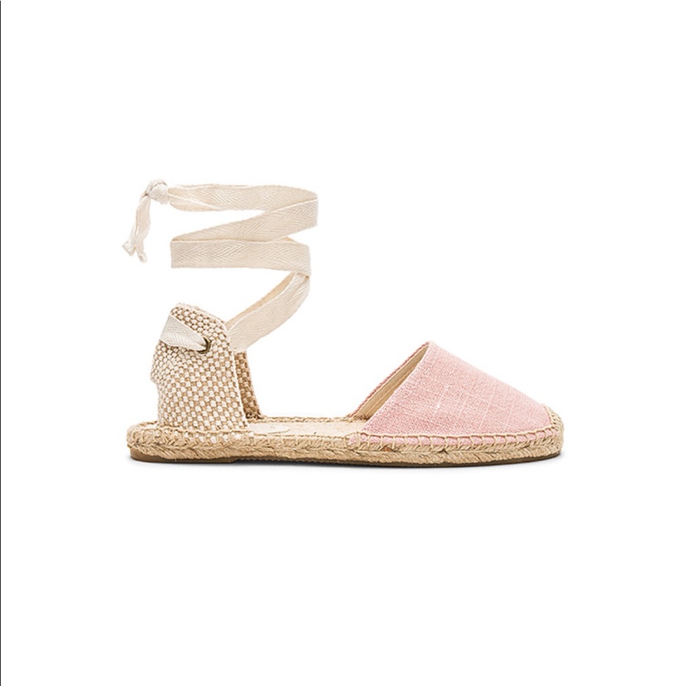 Soludos classic ankle wrap flat sandal size 7